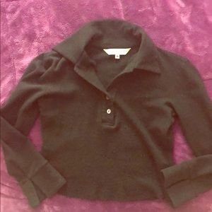 Black “Trina Turk” crop sweater